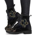 thumbnail image 3 of Zapatillas altas con estampado de flor y calavera para Mujer, botines de Mujer a la moda para otoño e invierno, Botas para adultos de talla grande 43 góticas 2024, 3 of 5