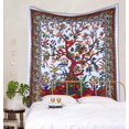 thumbnail image 2 of Gojian Tapestry Green Tree of Life Wall Hanging – Indian Cotton Full Size Bedspread, Picnic Sheet, Wall Decor,, Wall Art for Bedroom, 2 of 6