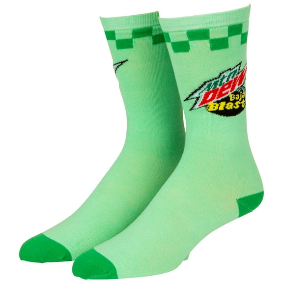 Mountain Dew Baja Blast Logo Crew Socks