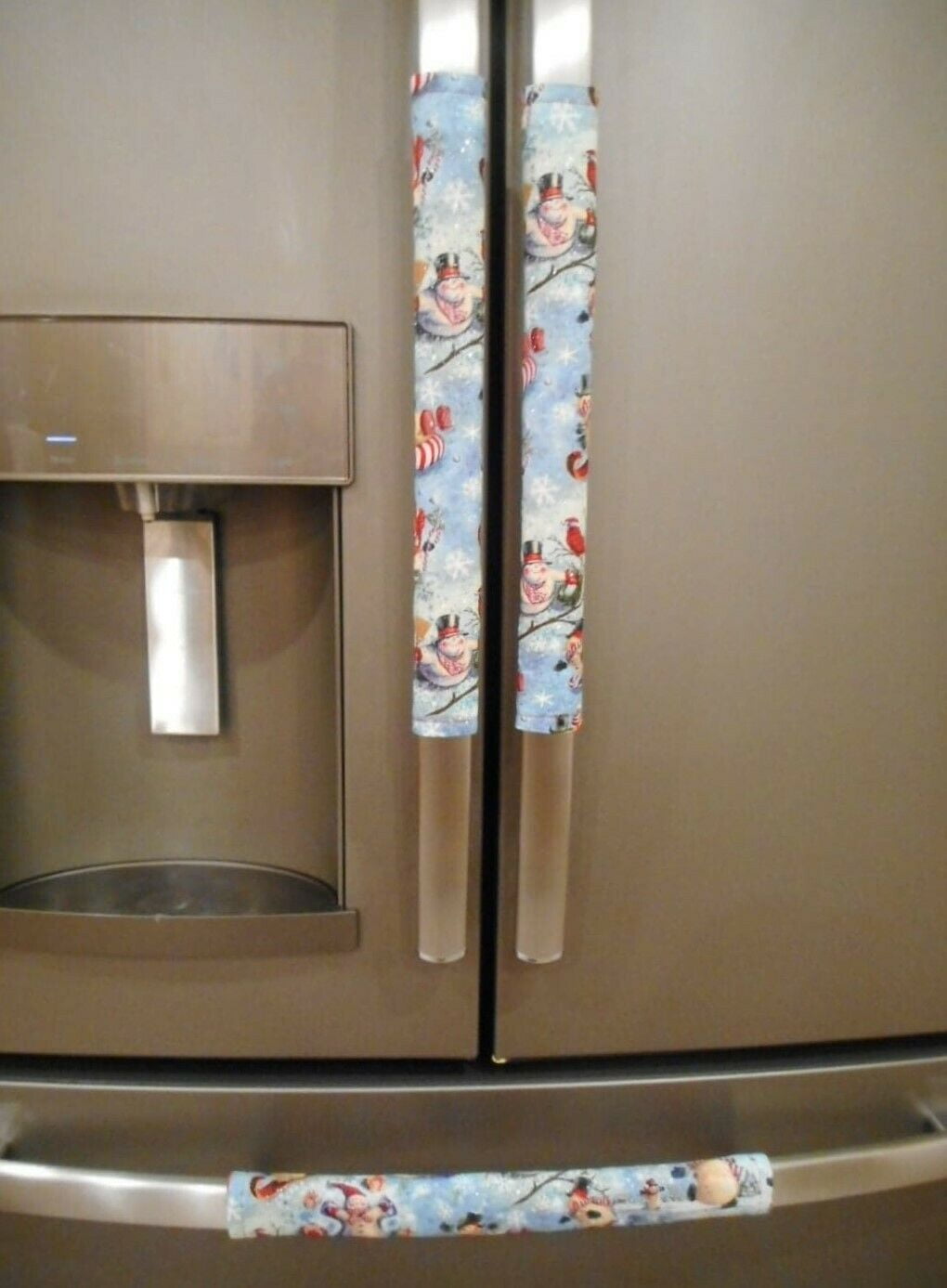 Christmas Snowman Refrigerator Oven Dishwasher Handle Covers by Penny's