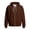 Coffee, variant on Boys Solid Waffle Knit Zip Up Hoodie with Hood String Cozy Kids Jacket for Fall Winter 18M-12Y