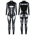 thumbnail image 3 of Mono de moda para mujer, estilo robot guerrero punk, tecnología del futuro, disfraz de carnaval, traje sexy ajustado para niña, 3 of 4