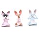thumbnail image 2 of Estatua de gato sin pelo, figurita de gato meditando, artesanía, adorno de mesa, escultura de Animal de resina para sala de estar y balcón, 3 uds., 2 of 9