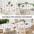 thumbnail image 7 of Fairy Tale Princess Unicorn Pattern Round Fitted Tablecloth with Elastic Edge,Dining Table Cover Waterproof,Outdoor Round Tablecloth for Camping,Dining,Indoor and Outdoor, 7 of 7