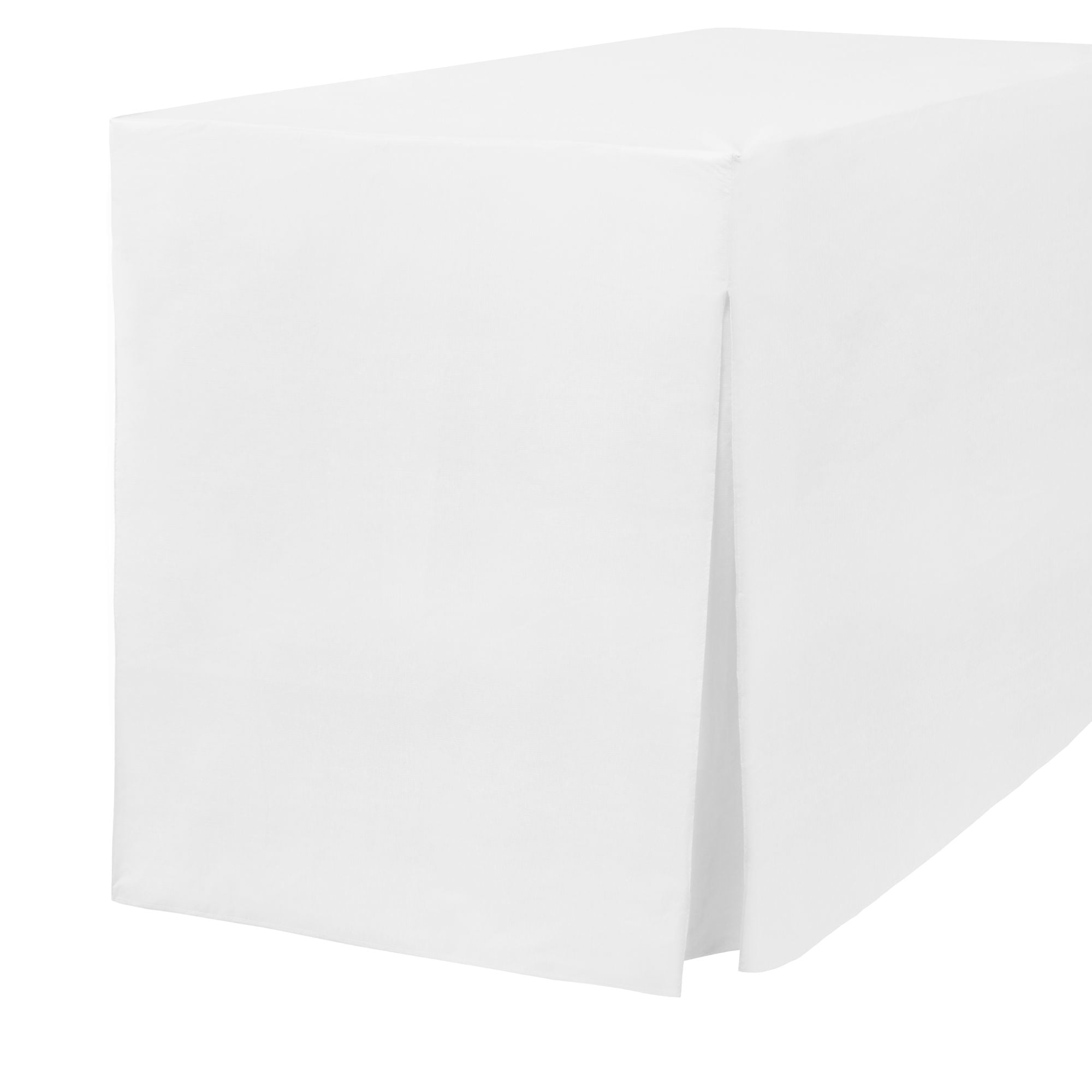 TOWN & COUNTRY LIVING Tablevogue Fitted Table Cover Single Pack, White, 48"x24"x27"
