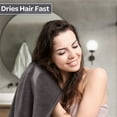 thumbnail image 4 of Lavish Home 6 Piece Towel Set - 625GSM Cotton Bathroom Accessories (Charcoal), 4 of 8