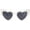 White Pearl, variant on Heart Shaped Sunglasses Women Vintage Retro Heart Cat Eye Sun Glasses UV Protection