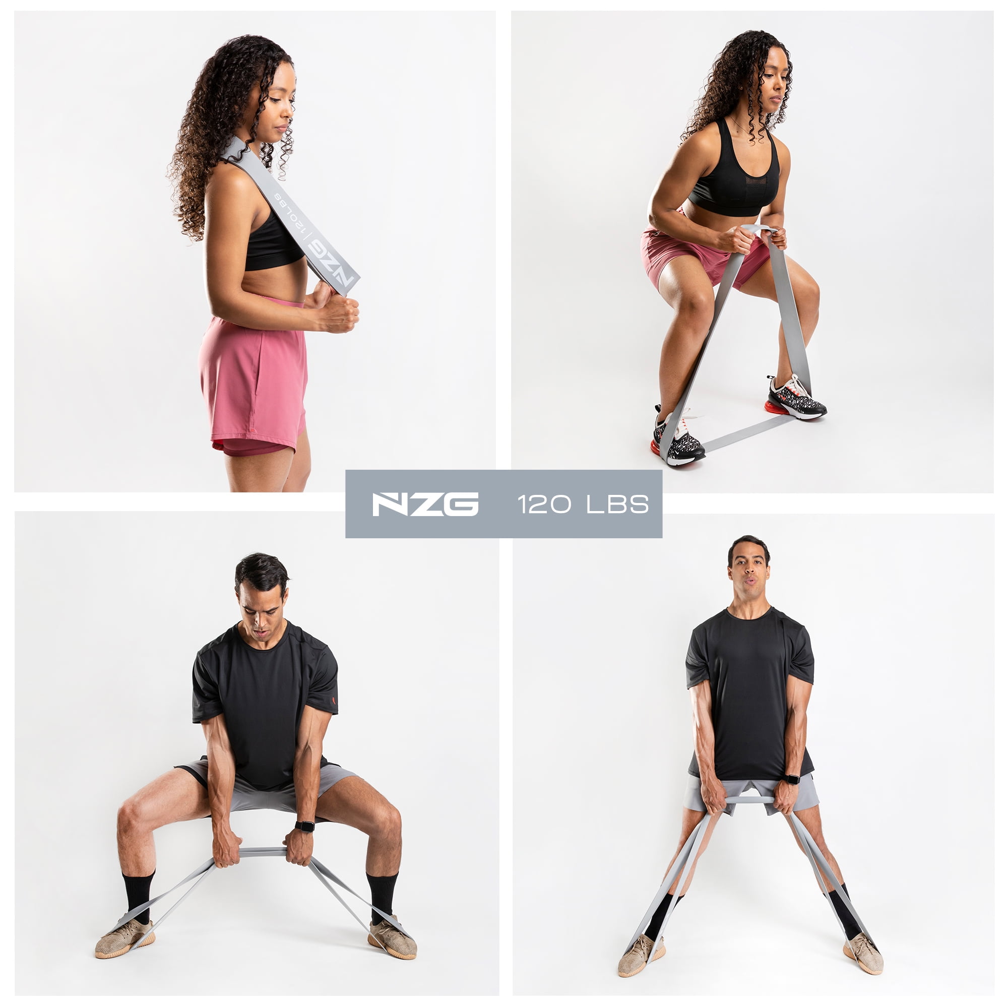 NZG 100% Latex-Free Organic Rubber Resistance Bands (1-Band, 120LB)