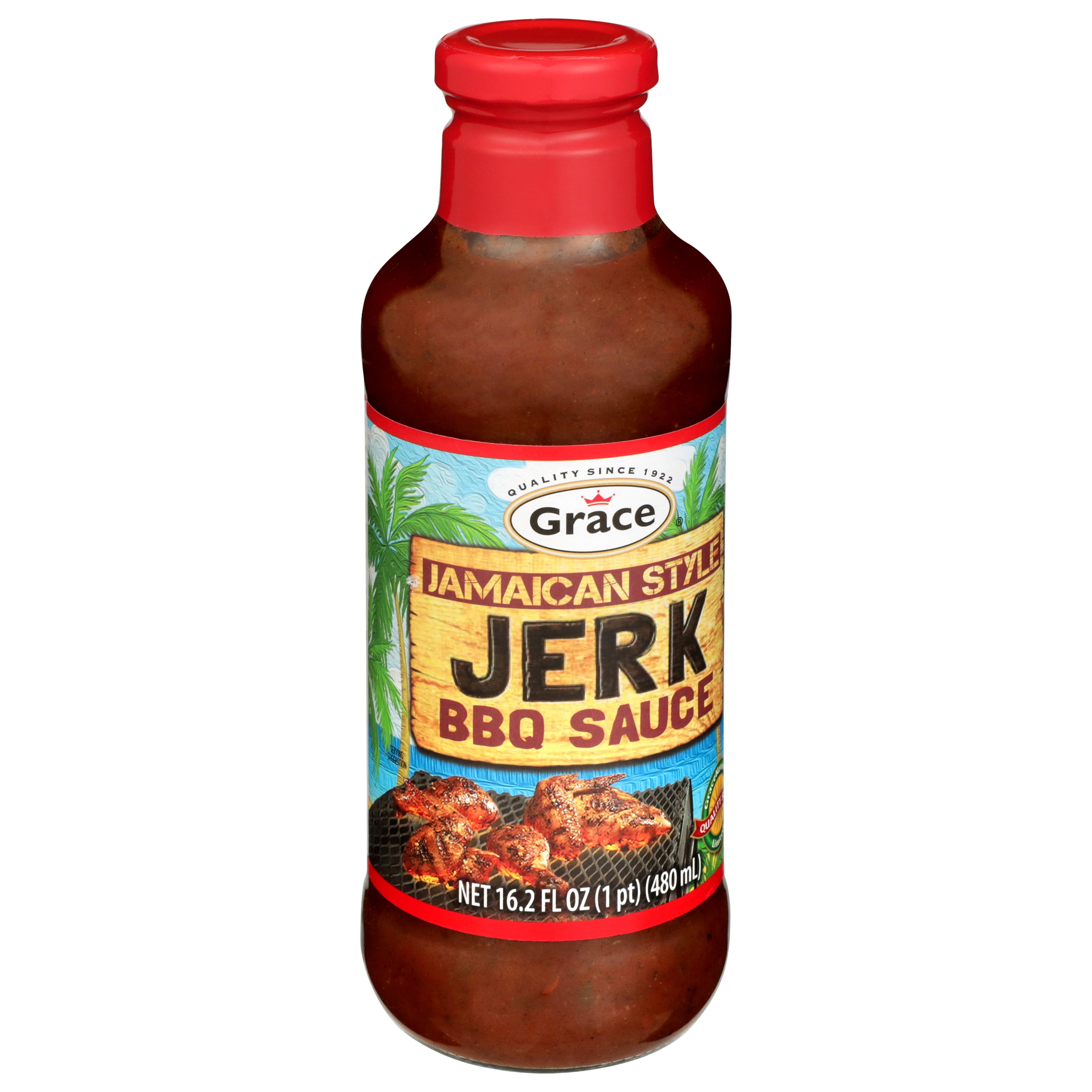 (3 pack) Grace Jamaican Jerk BBQ Sauce 16 oz