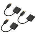 thumbnail image 1 of DisplayPort To DVI Converter, Built In IC Chip DisplayPort To DVI Adapter Cable 4K 1080P Gold Plated Compact  For Projector For Desktops For Monitor, 1 of 8