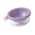 thumbnail image 5 of WeiLaiKeQi Kitchen Strainer Colander Bowl Berry Pasta Salad 2 in 1 Kitchen Colander Set Violet 24x10.5cm, 5 of 9