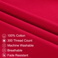 thumbnail image 3 of PiccoCasa Body Pillowcase 300 Thread Count Egyptian Cotton Pillowcase Standard Red, 3 of 8