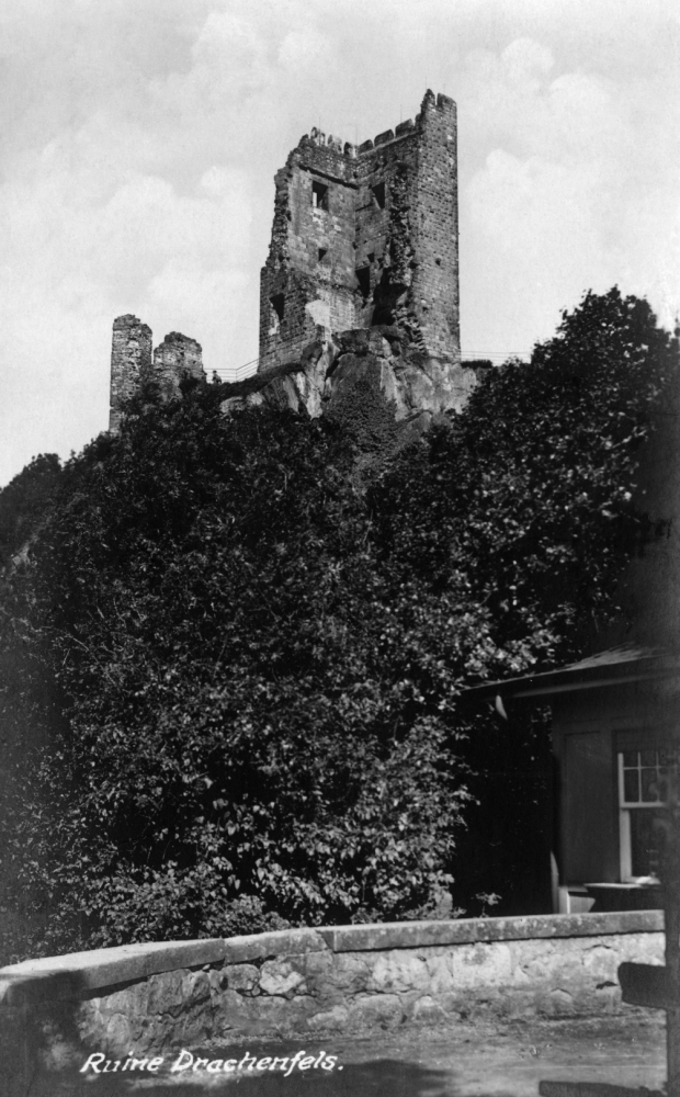 Germany Konigswinter Nruins Of Drachenfels Castle In Knigswinter Germany Photograph C1920 Poster Print By 24 X 36 Walmart Com Walmart Com