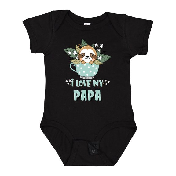 Inktastic Teacup Raccoon I Love My Papa Boys or Girls Baby Bodysuit