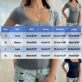thumbnail image 3 of FRSASU Womens Short Sleeve Sweater Casual Summer Square Neck Button Pullover Tops Ribbed Knit Sweater Blouse Gray, 3 of 6
