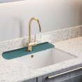 thumbnail image 2 of Pompotops Kitchen Silicone Sink Faucet Mat, 17.71x5.7 Inches Sink Splashing Guard Draining Pad Faucet Water Catcher Mat For Kitchen & Bathroom, 2 of 8