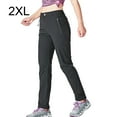 thumbnail image 3 of Pantalon de Randonnée Femme Séchage Rapide Bas Femme Solide Camping Randonnée Pantalon Mince Imperméable Élastique Anti-Rayures Bas pour Course Noir 2TG, 3 of 9