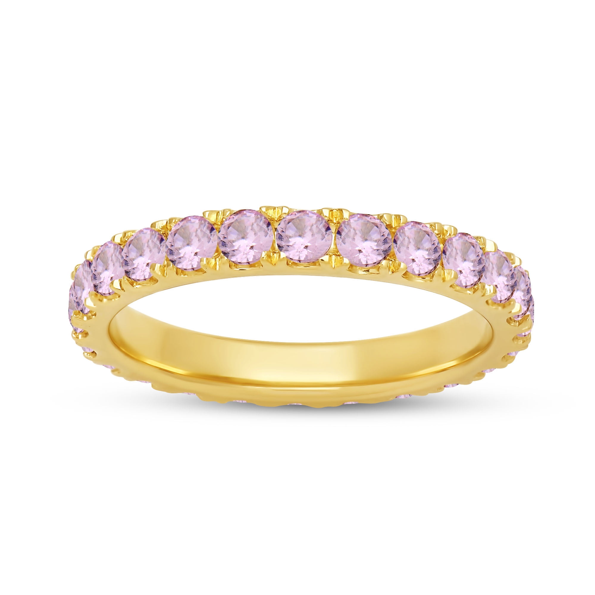 Details about   0.80Ct Round Cut Amethyst Half Eternity Wedding Band Ring 18K Rose Gold Finish 