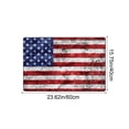 thumbnail image 2 of SIYTUAU Independence Day Floor Mat With Patriotic Flag Pattern For Patio Doorway And Garden Decoration Non Slip Backing And Washable Polyester Material Rug 23.62 X 15.75 Inches, 2 of 7