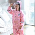 thumbnail image 4 of Cartoon Kids One-piece Raincoat Wind Proof Waterproof Children Rain Suit, 4 of 7