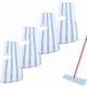 thumbnail image 1 of wonima02 4 Pack Microfiber Mop Pads for O Cedar Mop Replace Head, Flip Mop Refills Compatible with O-Cedar Hardwood Floor 'N More, Reusable & Washable Mop Covers for Dry/Wet Use, 1 of 1