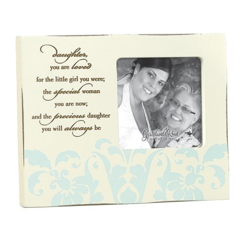 Grasslands Road Life Inspired Daughter Wood Frame 4-3/4 by 6-Inch, Holds 3 by 3-Inch Photo