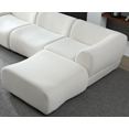 thumbnail image 3 of L-Shaped Sectional Sofa Set, 144 Inches 4-Seat Sofa, Modular Sofa Couch for Modern Living Room, Apartment, White, 3 of 7
