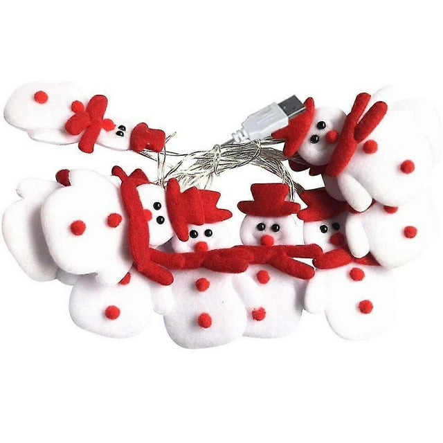 Holiday Ornaments Led Christmas Snowman Strings Christmas Tree Holiday Party Decoration Lantern