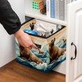 thumbnail image 5 of Sea Lion Foldable Storage Baskets Toy Storage with Handle 10.8"x10.5"x10.6" Large Capacity Storage Cubes, 5 of 6