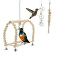 thumbnail image 4 of Juguetes para Cacatúa Unique Bargains, Juguetes para Aves, Columpio para Loro con Escalera y Plataforma de Masticar, 8 Pcs, 4 of 7