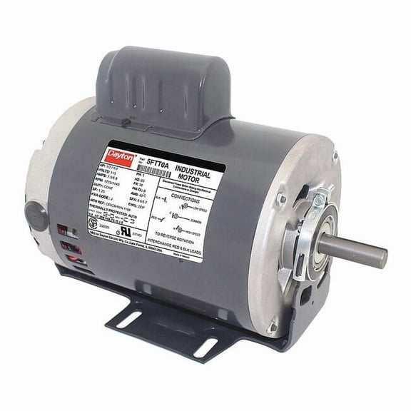 Dayton Motor,1/7, 1/2 HP,1,725/1,140 RPM,115V 5FTT0