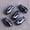 Black, variant on U8MO 10pcs 19x10mm Fish Shape Handmade Glossy Glazed Ceramic Porcelain Loose Beads-Orange