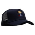 thumbnail image 5 of Number One Dad Five Panels Pro Style Trucker Mesh Cap - Navy OSFM, 5 of 5