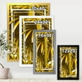 thumbnail image 4 of Designart 'Tropical Leaves and Yellow Bamboo' Tropical Framed Art Print, 4 of 4