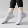 thumbnail image 2 of Babcutegg Womens Pilates Socks Gym Wear Breathable and Comfortable Ankle Length Yoga Non-Slip Tight Fitting Athletic Wear for Women Gray Size Free Size, 2 of 7