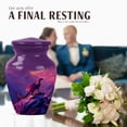 thumbnail image 4 of JAGASY Dragon Urn for Ashes Adult Male, Purple Small Urns for Human Ashes Keepsake, Snowy Mountain & Sunset Decorative Urns for Sister, Cremation Urn for Brother, (3 Inch), 4 of 7