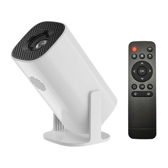 Mistaha Wireless Android 11.0 P30 Projector with 1G+8G Memory, 180° Screen Adjustment, 130 ANSI Lumens, 720P Resolution, 2K/4K Decoding, Bluetooth/WiFi6 Connectivity, Manual Focus, Auto Keystone