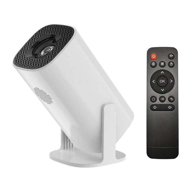 yeacher P30 Android 11 Projector with 130 ANSI Lumens, 720P Resolution, 1G+8G Memory, Wireless Screen Mirroring, 30-100 Inch Display, Bluetooth 5.4, WiFi 6, and Remote Control