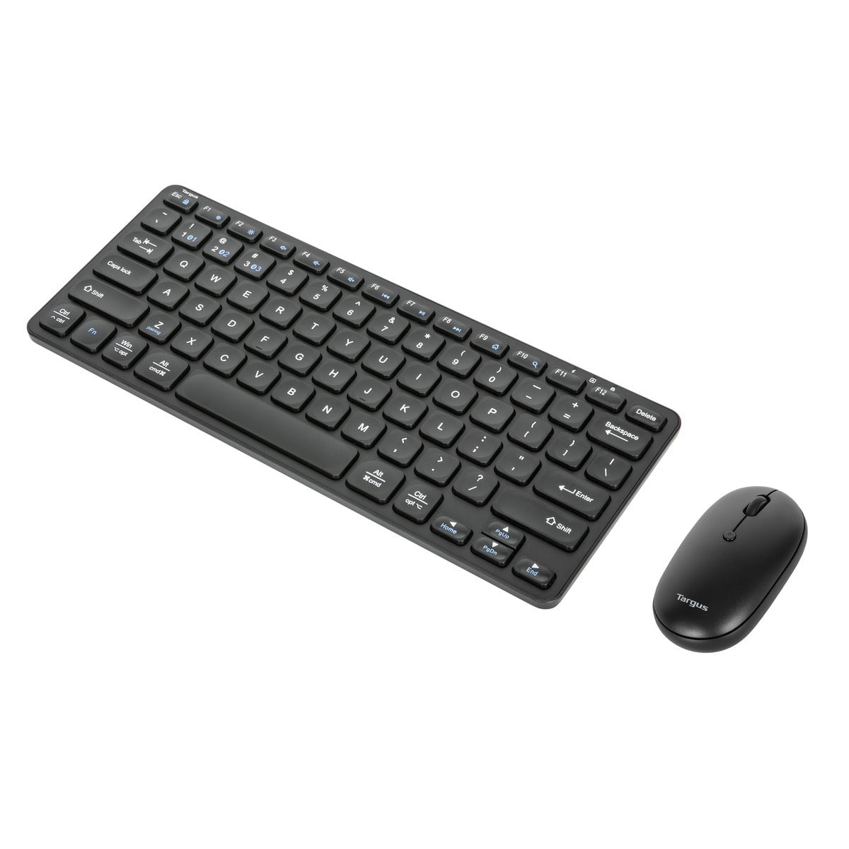 Targus Compact Multi-Device Bluetooth Antimicrobial Keyboard and Compact Antimicrobial Mouse Bundle - AKM620AMUS