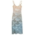 thumbnail image 5 of Mermaid Fish Scales Design Sleeveless Dress Woman Fashion Long Dresses Women's Summer Suit Dress 2025, 5 of 7