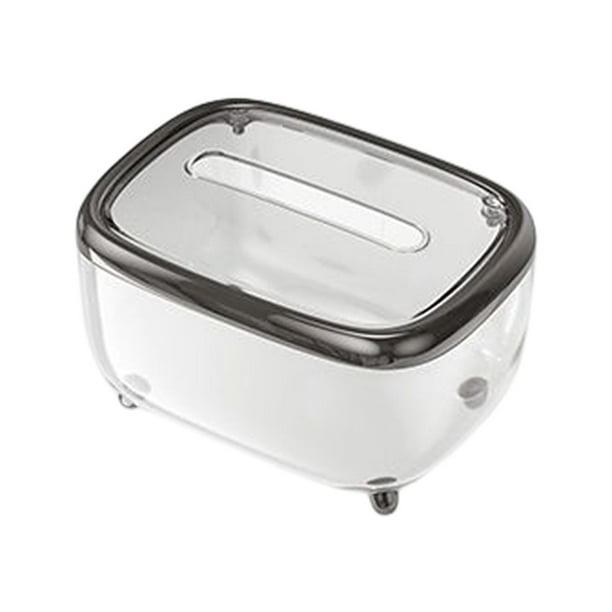 Dispensador de pañuelos con hebilla para mesa de cafetería y cocina Negro