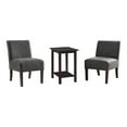 thumbnail image 1 of Furniture of America Hexwel Wood 3-Piece Table and Chair Set in Light Gray, 1 of 6