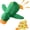 Green, variant on Yellow Plush Duck Dog Toy with Squeaker — Soft, Interactive Pet Toy — Suitable for Supervised Play with Small to Medium-Sized Dogs