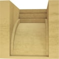 thumbnail image 4 of 12"W x 12"D x 12"H Wide Rockford Rough Cedar Woodgrain TimberThane Corbel, Primed Tan, 4 of 6