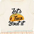 thumbnail image 4 of Inktastic Lets Taco Bout It Girls Toddler Dress, 4 of 5