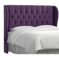 thumbnail image 1 of Skyline Furniture Sydney Tufted Wingback Queen Headboard in Aubergine, 1 of 1
