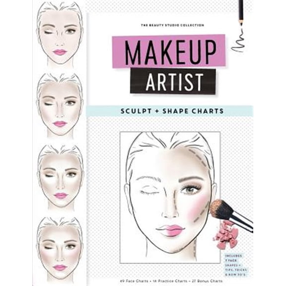 The Beauty Studio Collection: Makeup Artist Sculpt and Shape Charts (Paperback)