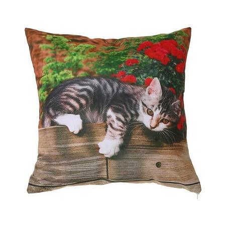 

Maison Concepts Polyester Digital Print Cushion (Lazy Cat) (18 X 18) - Set of 2