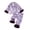 Purple, variant on Baby Girls Silk Pajamas Set Daisy Floral Girl Button Down Long Sleeve Shirts and Pants Infant Satin Pj Lounge Set(Purple,2-3 Years)