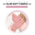 thumbnail image 2 of Winter Touchscreen Gloves for Women - Velvet-Lined Thickened Windproof Warm Cycling & Driving Gloves(Pink), 2 of 6